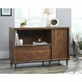 Sauder Clifford Place Credenza Walnut , Accommodates up to a 46 in. TV weighing 50 lbs 421317